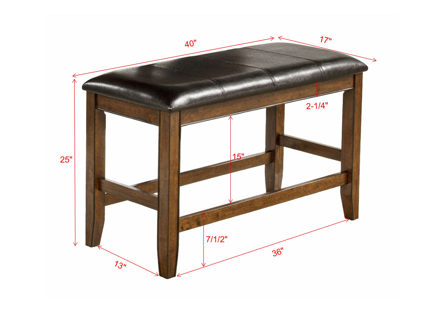 FULTON COUNTER HEIGHT BENCH