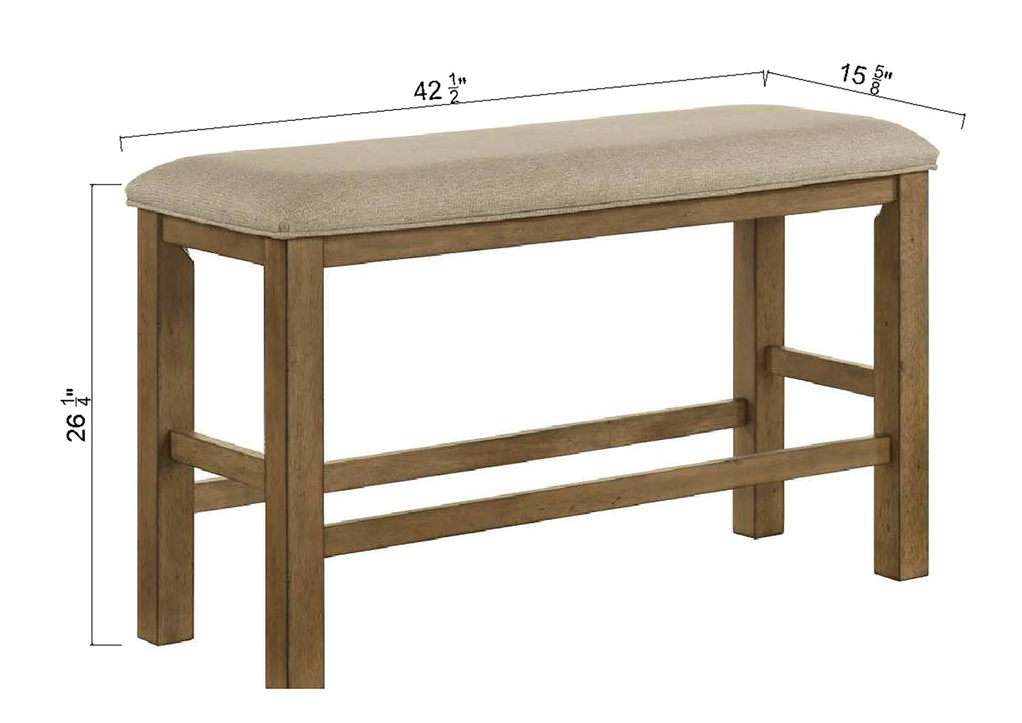 COCKRELL COUNTER HEIGHT BENCH