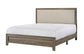 MILLIE UPHOLSTEREDOLSTERY BED ONE BOX -GREY