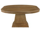 Vaughn 5-Piece Dining Set with Annie Barrel Chocolate Velvet Chairs