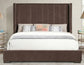 Pearson Queen Bed, Chocolate Velvet