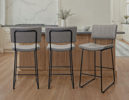 Tribeca 30″ Commercial Grade Bar Stool, Gray