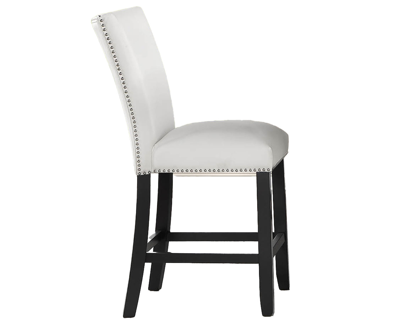 Artemis 24″ Counter Stool, White Vegan Leather