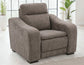 Conroe Dual-Power Recliner, Gray