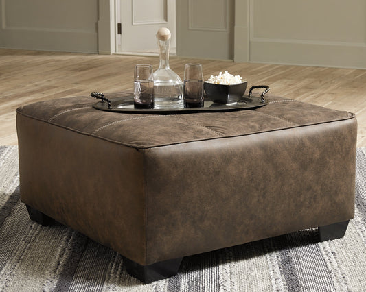 Abalone Oversized Accent Ottoman Smyrna Furniture Outlet