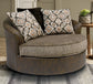 Abalone Oversized Swivel Accent Chair Smyrna Furniture Outlet