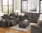 Acieona DBL Rec Loveseat w/Console Smyrna Furniture Outlet