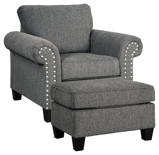 Agleno Chair and Ottoman Smyrna Furniture Outlet