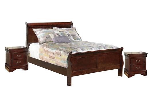 Alisdair Full Sleigh Bed with 2 Nightstands Smyrna Furniture Outlet