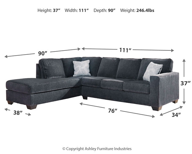 Altari 2-Piece Sectional with Chaise Smyrna Furniture Outlet