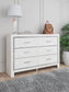 Altyra King Bookcase Headboard with Dresser Smyrna Furniture Outlet