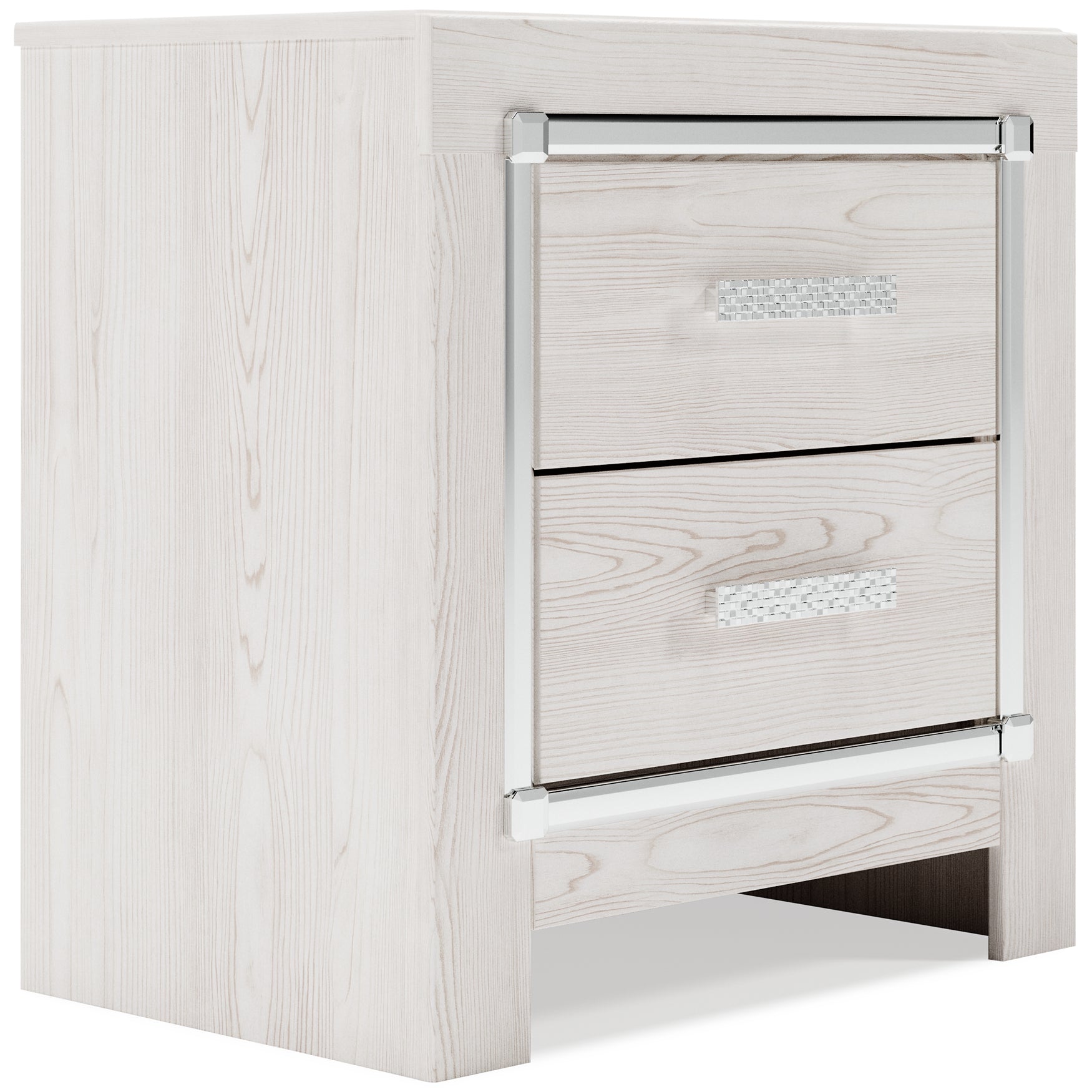 Altyra King Panel Headboard with Mirrored Dresser, Chest and 2 Nightstands Smyrna Furniture Outlet