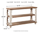 Alwyndale Console Sofa Table Smyrna Furniture Outlet