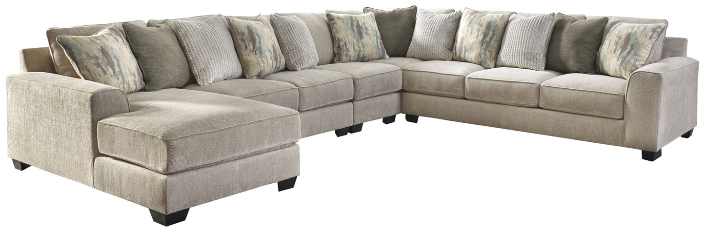 Ardsley 5-Piece Sectional with Ottoman Smyrna Furniture Outlet
