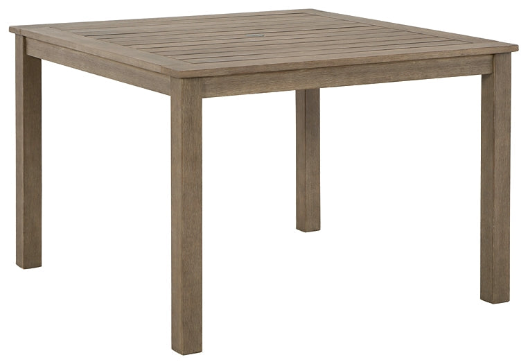 Aria Plains Square Dining Table w/UMB OPT Smyrna Furniture Outlet