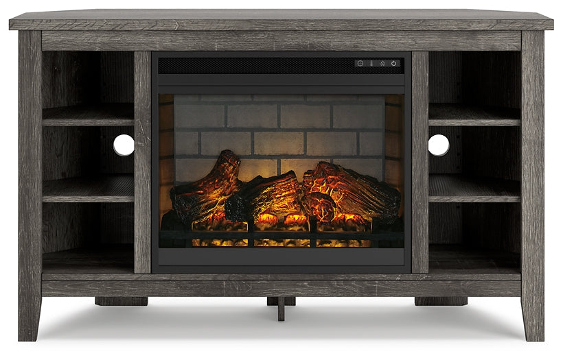 Arlenbry Corner TV Stand with Electric Fireplace Smyrna Furniture Outlet