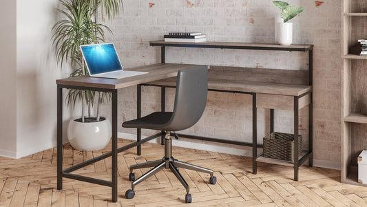 Arlenbry L-Desk with Storage Smyrna Furniture Outlet