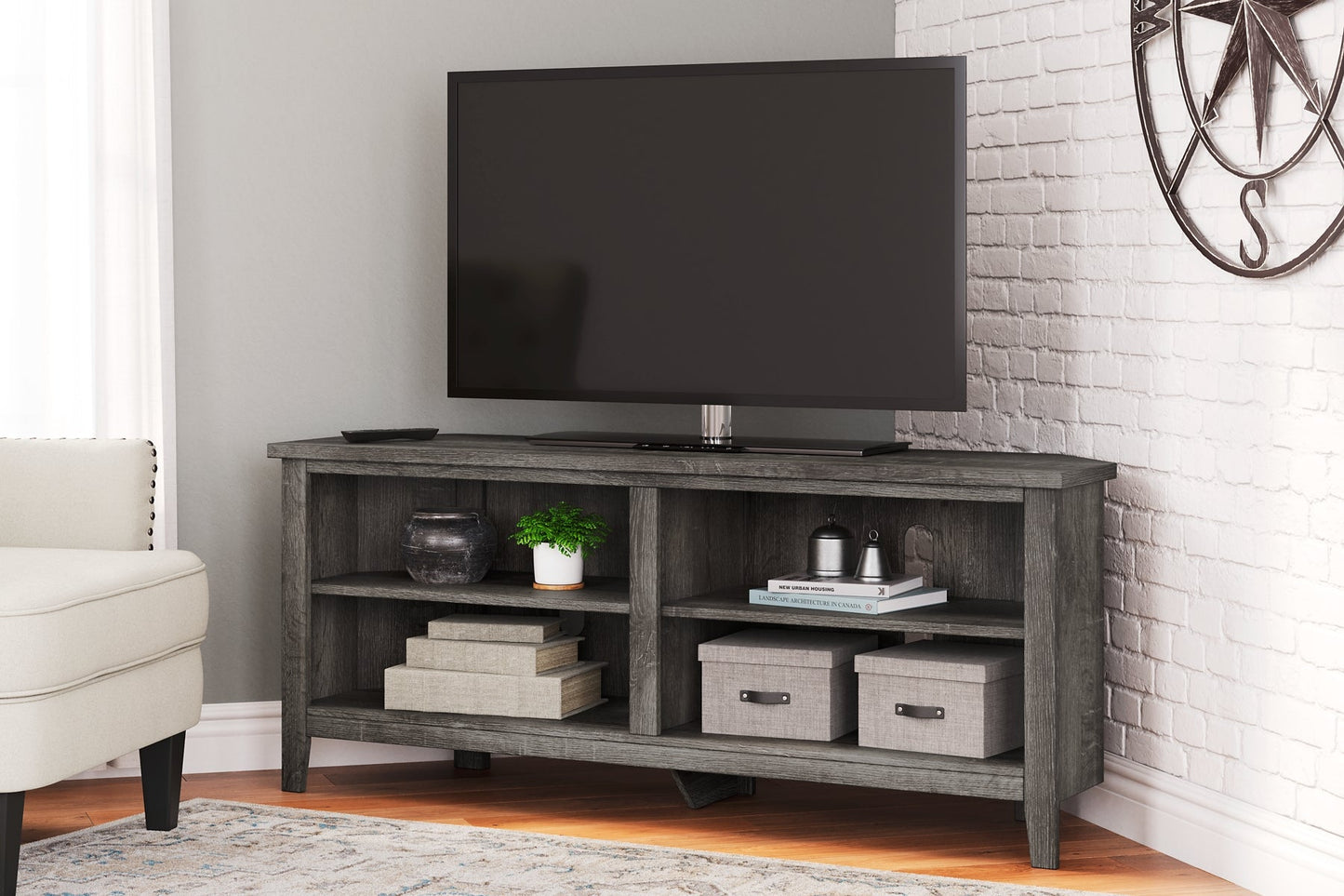 Arlenbry Medium Corner TV Stand Smyrna Furniture Outlet