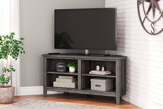 Arlenbry Small Corner TV Stand Smyrna Furniture Outlet
