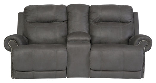 Austere DBL Rec Loveseat w/Console Smyrna Furniture Outlet
