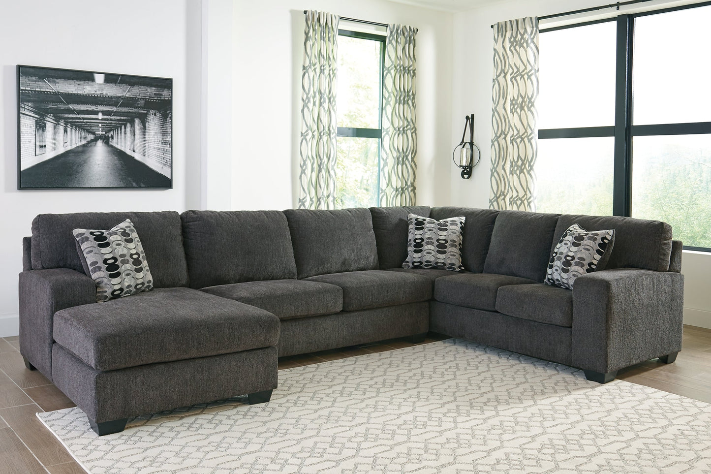 Ballinasloe 3-Piece Sectional with Chaise Smyrna Furniture Outlet