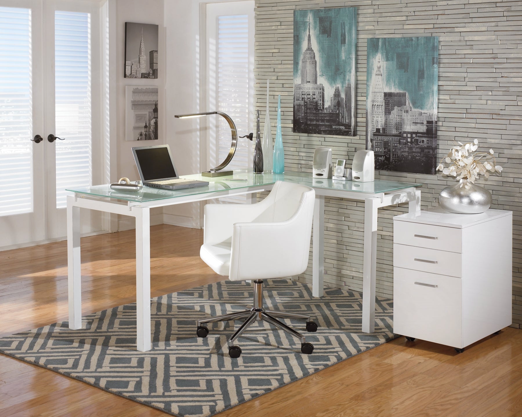 Baraga L-Desk Smyrna Furniture Outlet