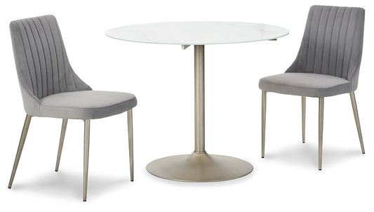 Barchoni Dining Table and 2 Chairs Smyrna Furniture Outlet