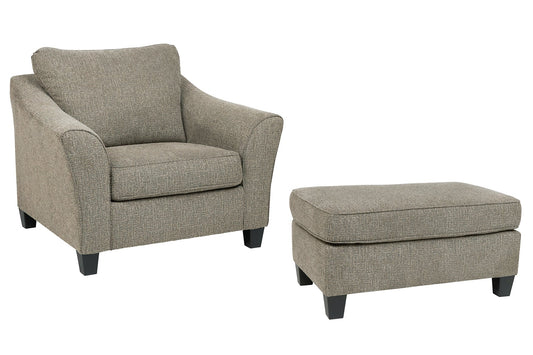 Barnesley Chair and Ottoman Smyrna Furniture Outlet