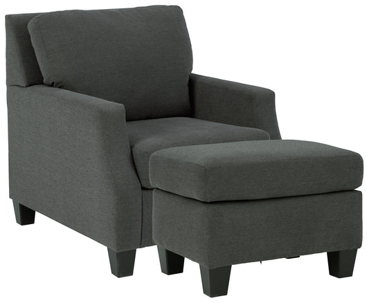 Bayonne Chair and Ottoman Smyrna Furniture Outlet