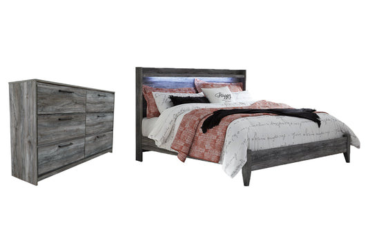 Baystorm King Panel Bed with Dresser Smyrna Furniture Outlet