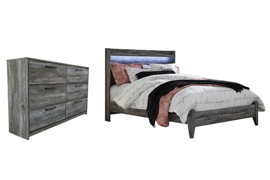 Baystorm Queen Panel Bed with Dresser Smyrna Furniture Outlet