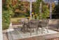 Beach Front Outdoor Dining Table and 4 Chairs Smyrna Furniture Outlet