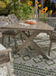 Beach Front RECT Dining Table w/UMB OPT Smyrna Furniture Outlet