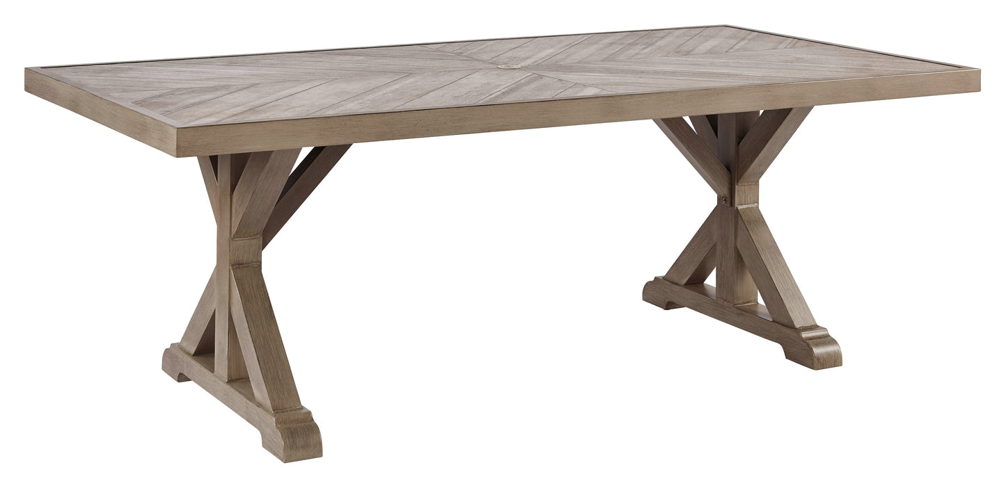 Beachcroft RECT Dining Table w/UMB OPT Smyrna Furniture Outlet