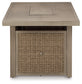 Beachcroft Rectangular Fire Pit Table Smyrna Furniture Outlet