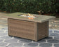 Beachcroft Rectangular Fire Pit Table Smyrna Furniture Outlet