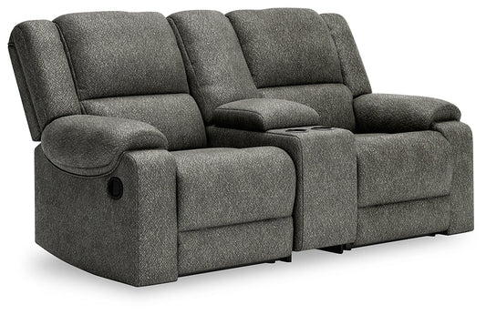 Benlocke 3-Piece Reclining Loveseat with Console Smyrna Furniture Outlet
