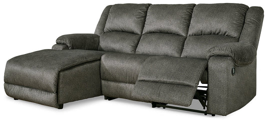 Benlocke 3-Piece Reclining Sectional with Chaise Smyrna Furniture Outlet