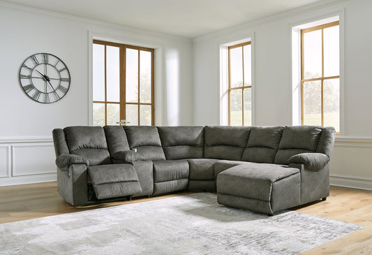 Benlocke 6-Piece Reclining Sectional with Chaise Smyrna Furniture Outlet
