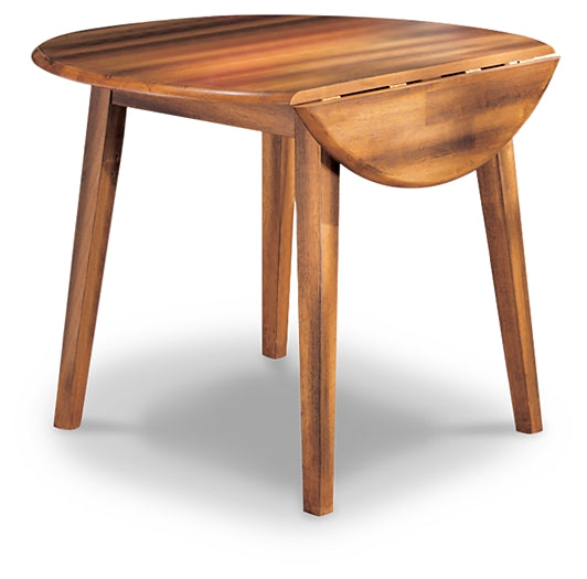 Berringer Round DRM Drop Leaf Table Smyrna Furniture Outlet