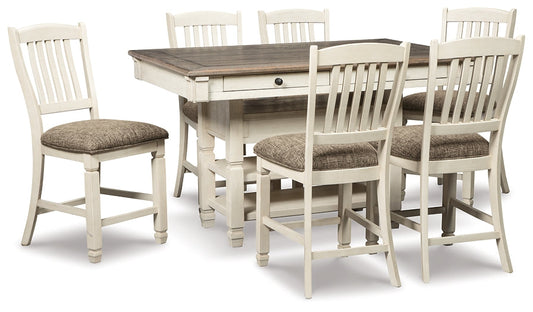 Bolanburg Counter Height Dining Table and 6 Barstools Smyrna Furniture Outlet