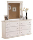 Bostwick Shoals Twin Panel Bed with Mirrored Dresser, Chest and Nightstand Smyrna Furniture Outlet