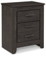 Brinxton King/California King Panel Headboard with Mirrored Dresser and 2 Nightstands Smyrna Furniture Outlet