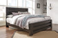 Brinxton King/California King Panel Headboard with Mirrored Dresser and 2 Nightstands Smyrna Furniture Outlet