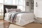 Brinxton Queen Panel Bed with Mirrored Dresser, Chest and 2 Nightstands Smyrna Furniture Outlet