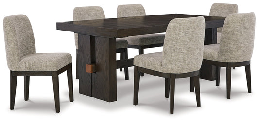 Burkhaus Dining Table and 6 Chairs Smyrna Furniture Outlet