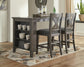 Caitbrook Counter Height Dining Table and 2 Barstools Smyrna Furniture Outlet