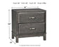 Caitbrook Two Drawer Night Stand Smyrna Furniture Outlet