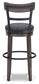 Caitbrook UPH Swivel Barstool (1/CN) Smyrna Furniture Outlet