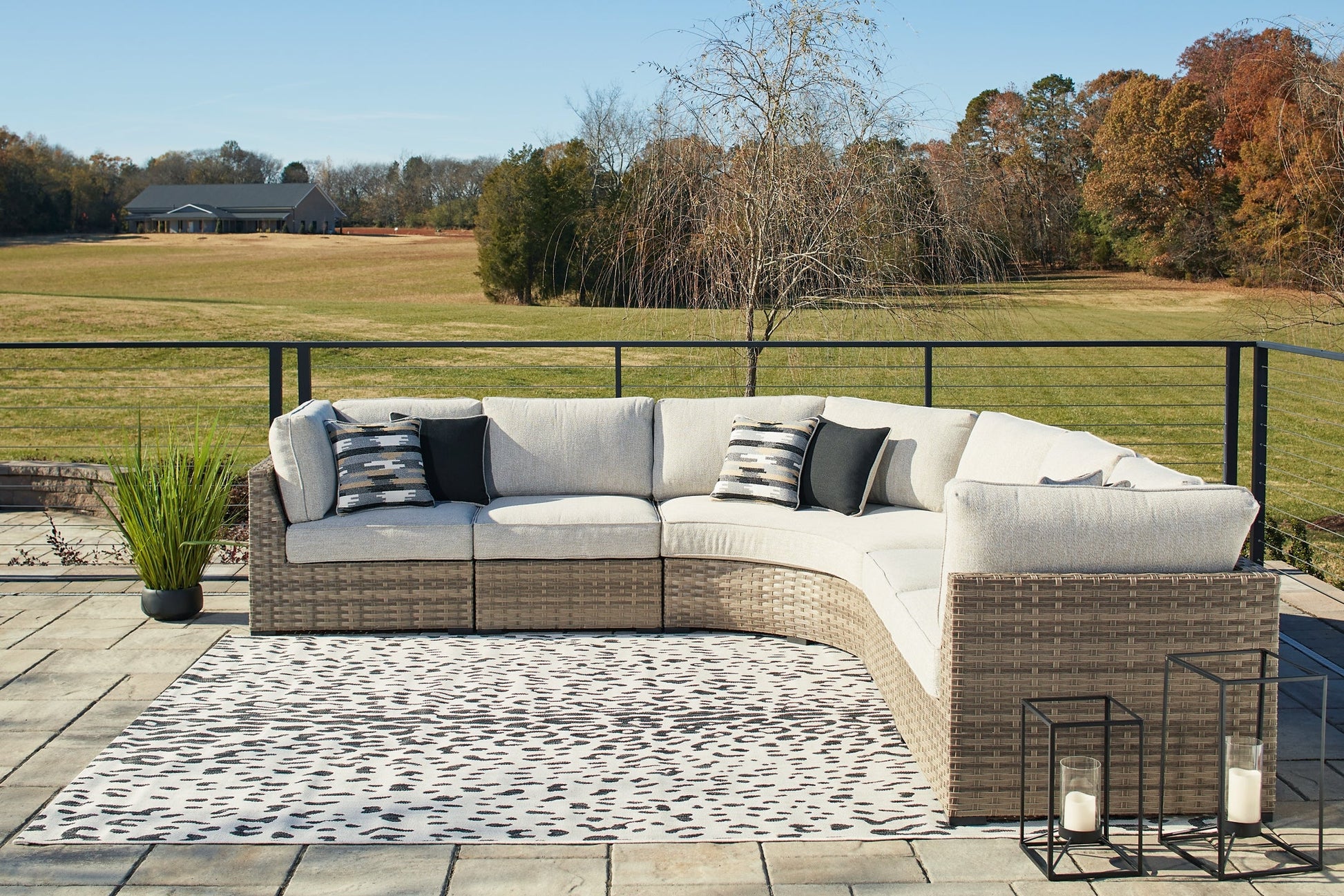 Calworth 5-Piece Outdoor Sectional Smyrna Furniture Outlet